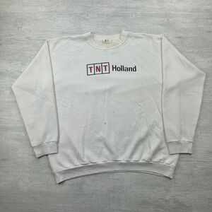 Vintage TNT Holland Sweatshirt‎ Adult 2XL White Crewneck Roofing Company Logo